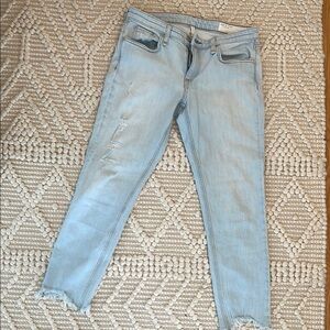 rag & bone Light Blue Distressed Jeans